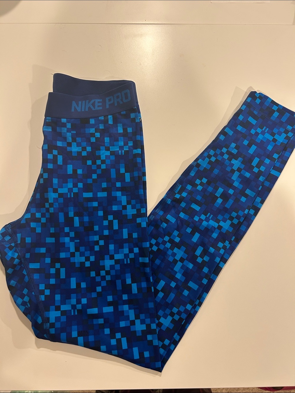 Nike Dri-Fit Women’s Blue Pixel Performance Leggings